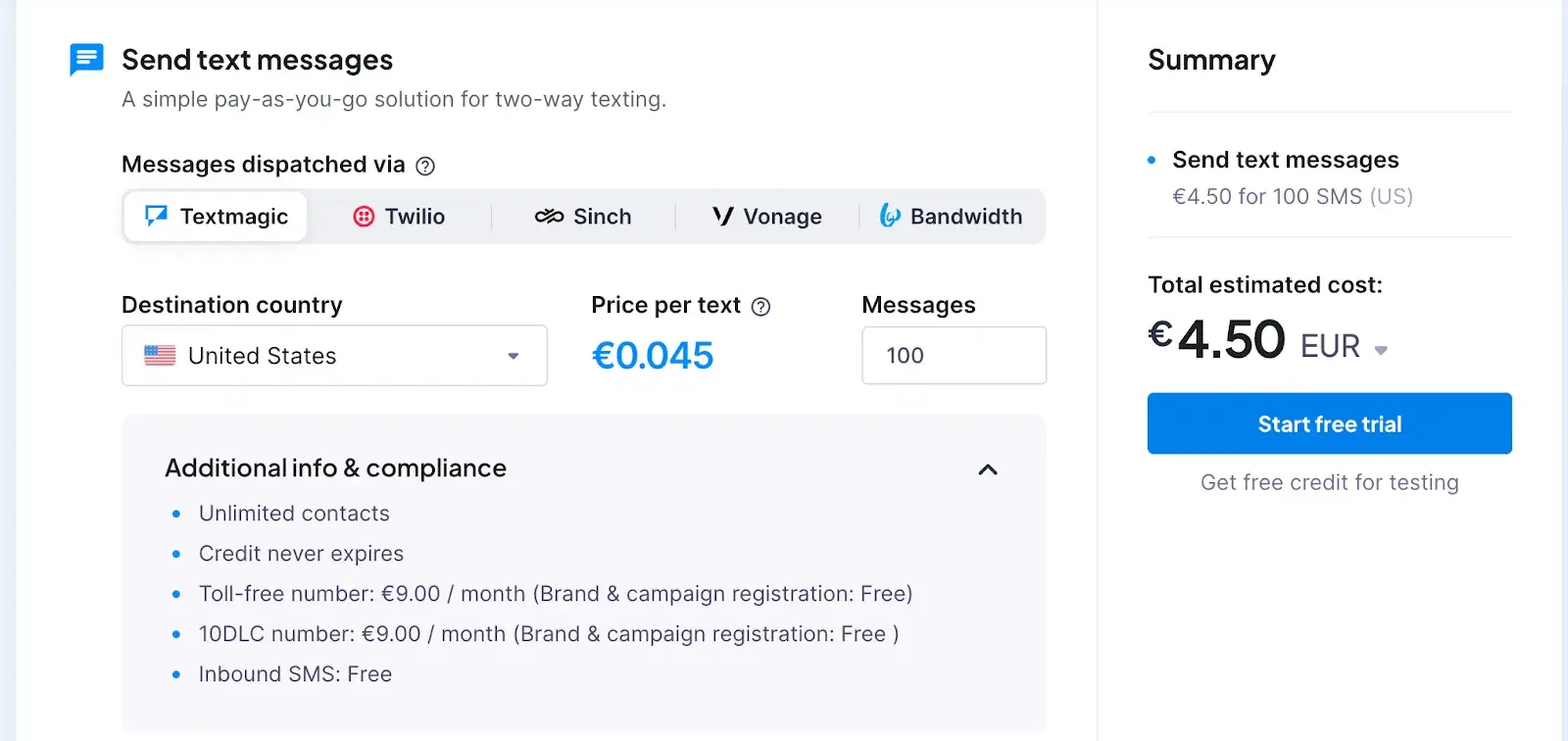 textmagics pricing