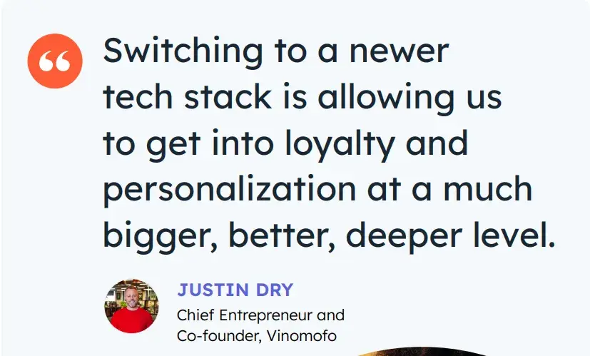 generative ai marketing quote, switching to a newer tech stack is allowing us to get into loyalty and personalization at a much bigger, better, deeper level.