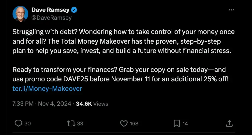 dave ramseys x post