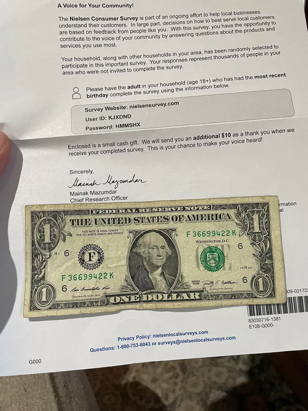 Alt: types of marketing, Nielsen direct mail example