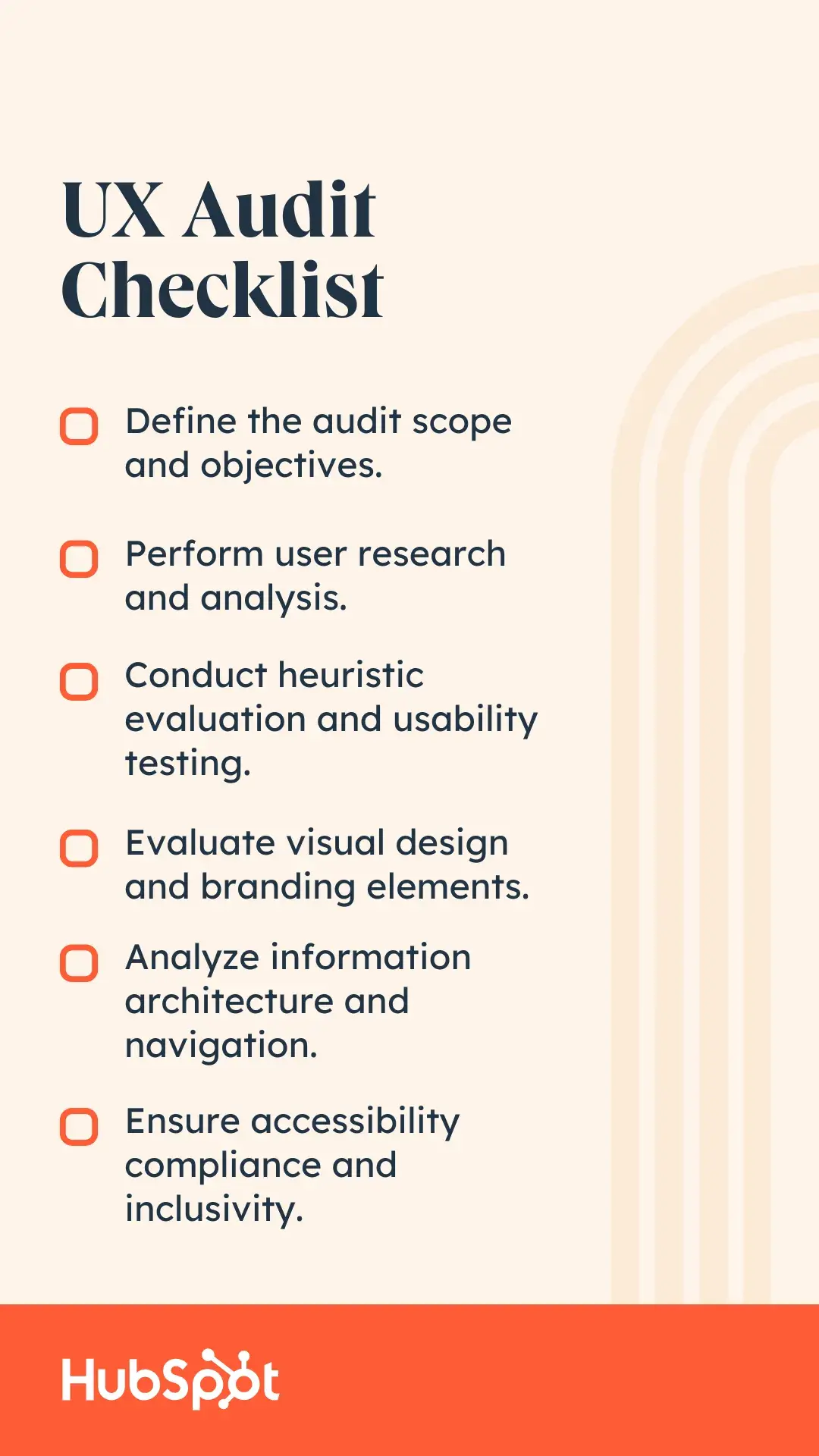 ux audit checklist