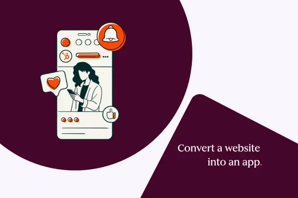 how to make a website into an app 