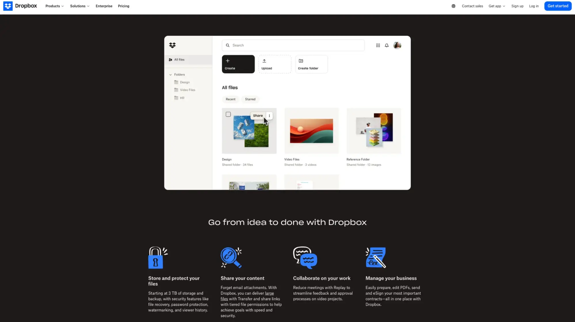 ux content strategy examples, dropbox ux content strategy
