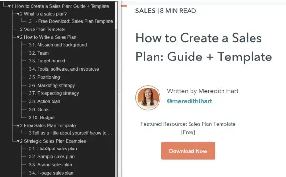 blog post heading tags, heading tags example