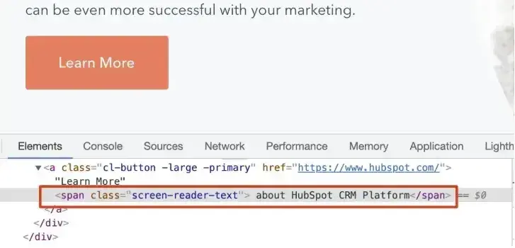 web accessibility guidelines: screen reader text about link in text