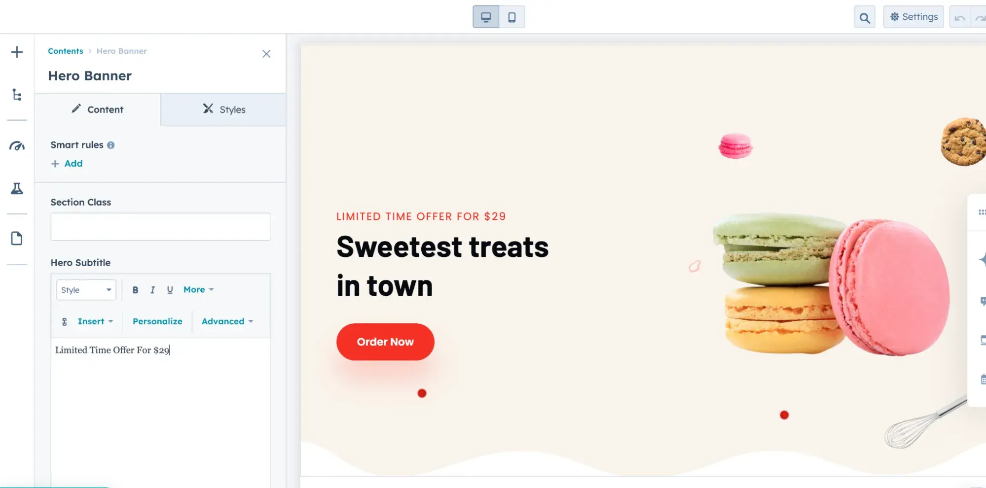 Drag-and-drop builder in ̽ѡ CMS