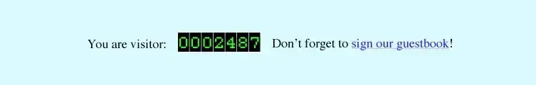 screenshot of a website hit counter, an outdated design trend. this screenshot helps make the point that designers need to keep an active interest in design trends if they want to nurture their website design skills.