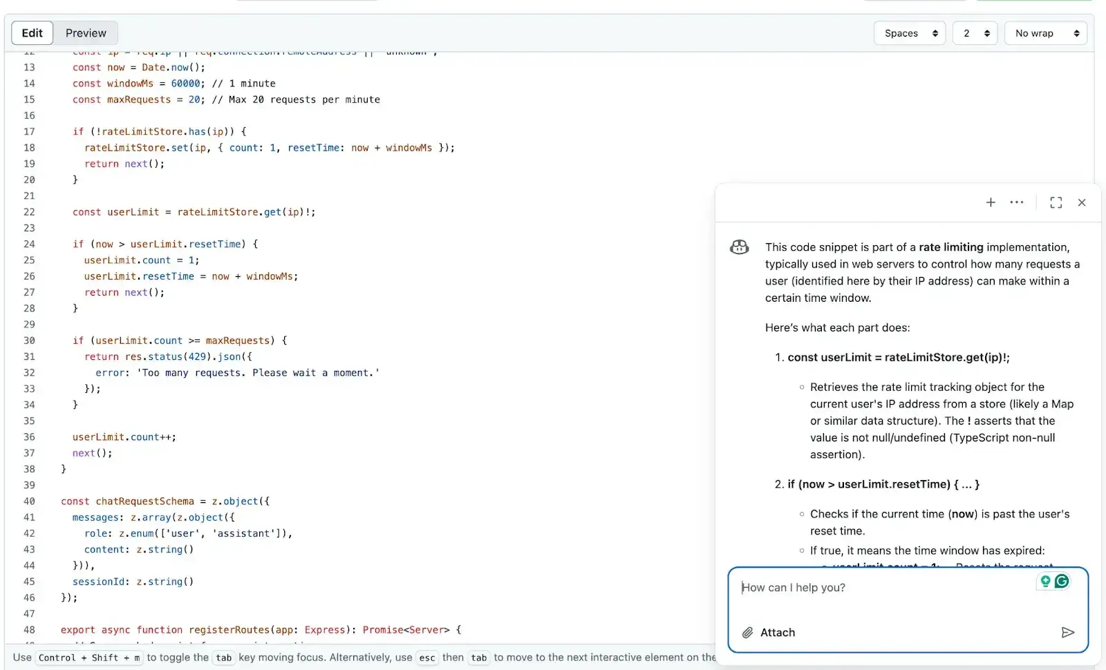 web development ai: github copilot