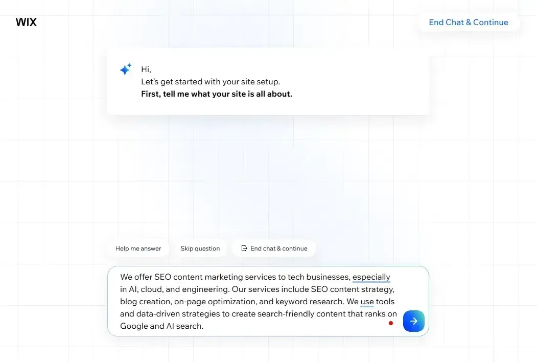 web development ai: wix ai website builder