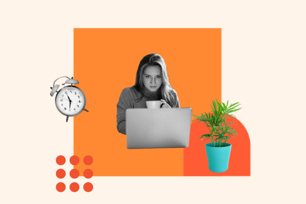 woman on computer learning about webhooks