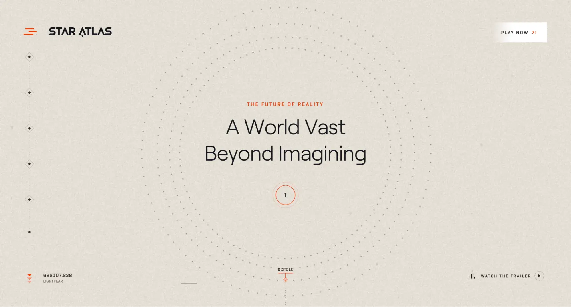 web3 website design: star atlas