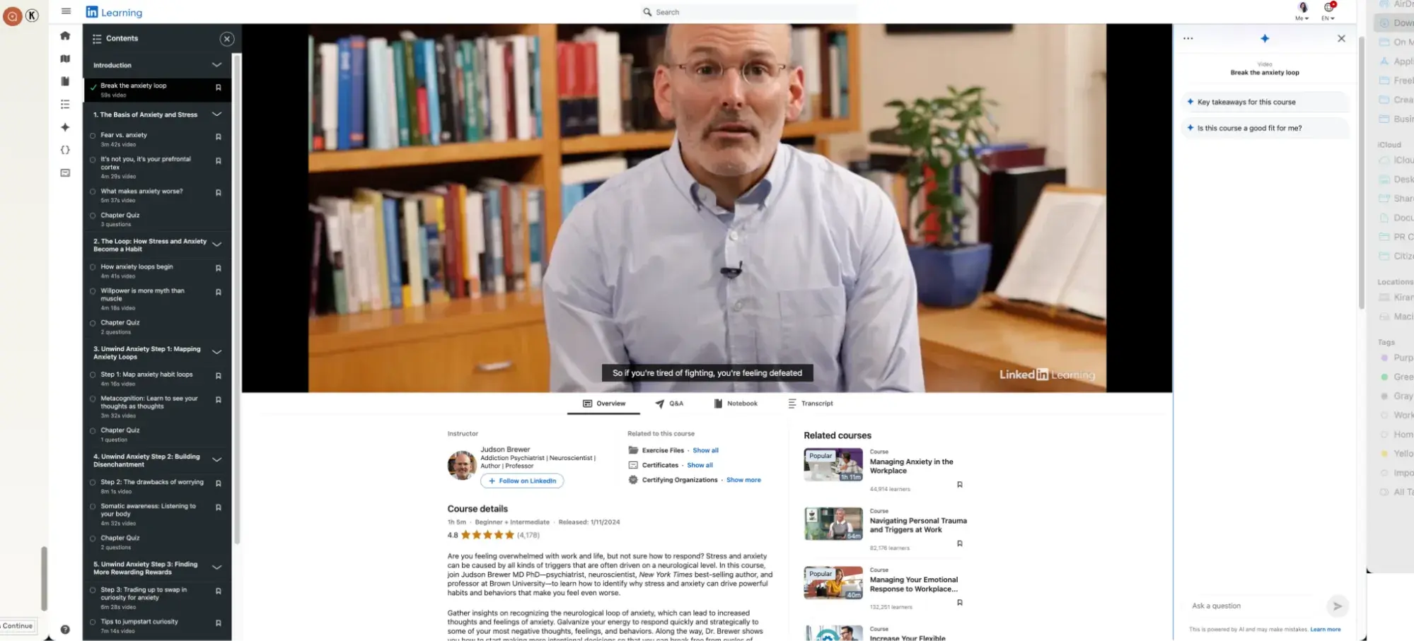webinar landing page example, linkedin learning