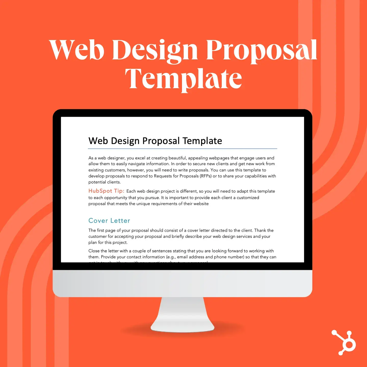 web design proposal template from hubspot