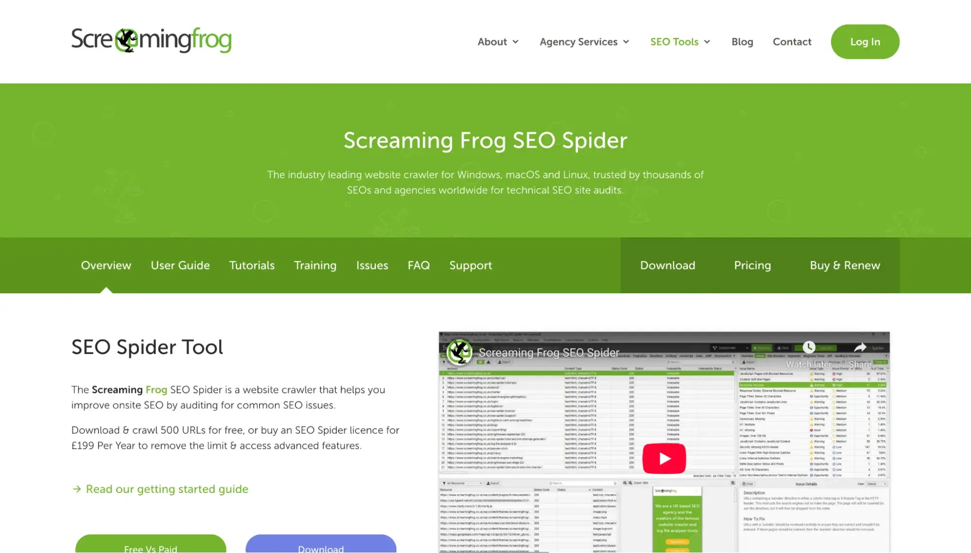 website seo software: screaming frog seo spider
