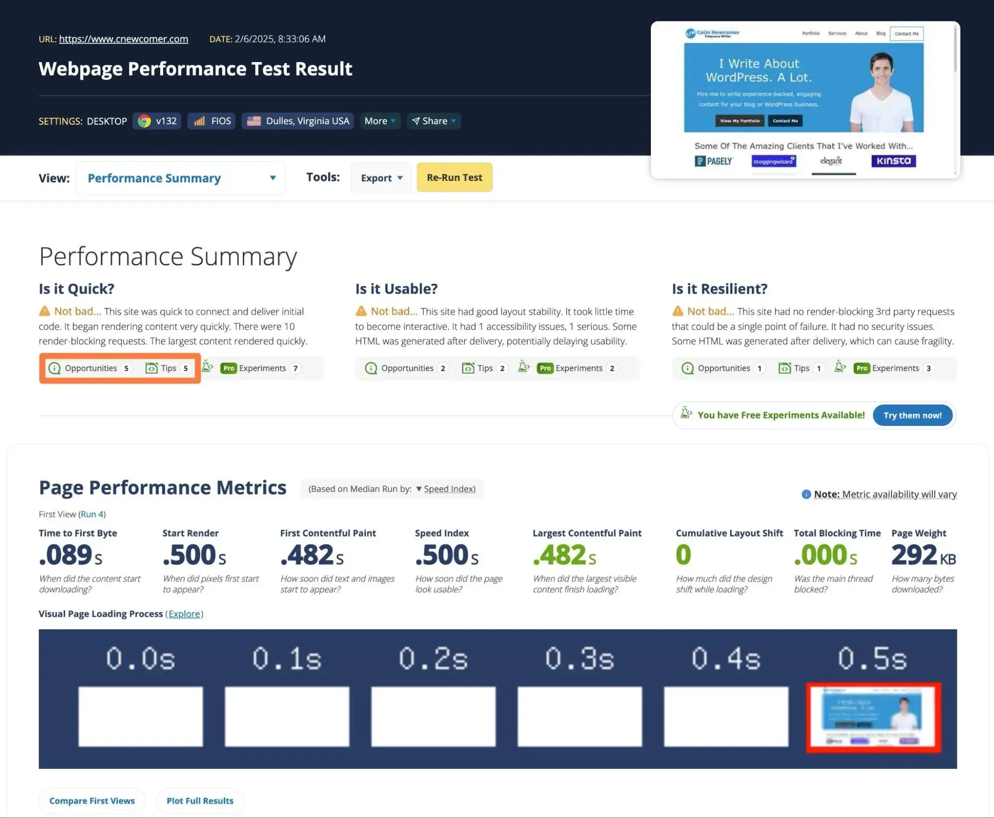 how to measure site speed correctly with webpagetest's data.