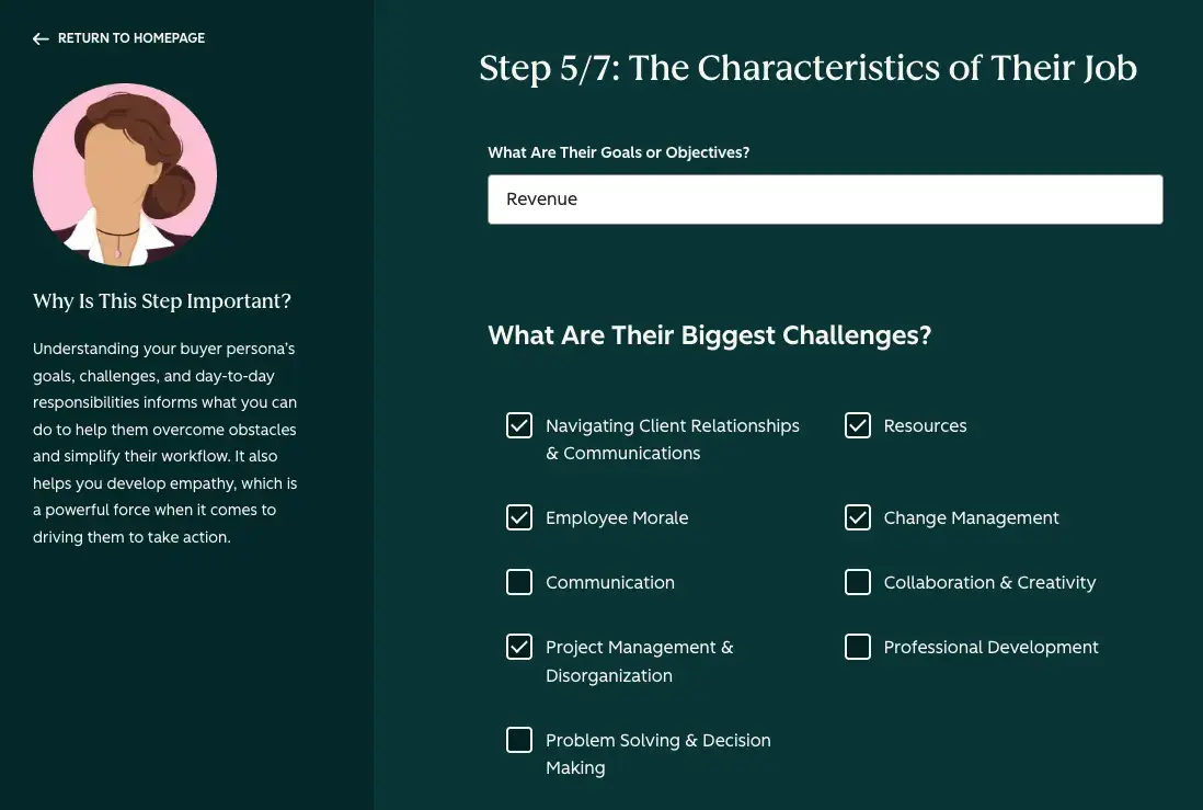 buyer persona motivations