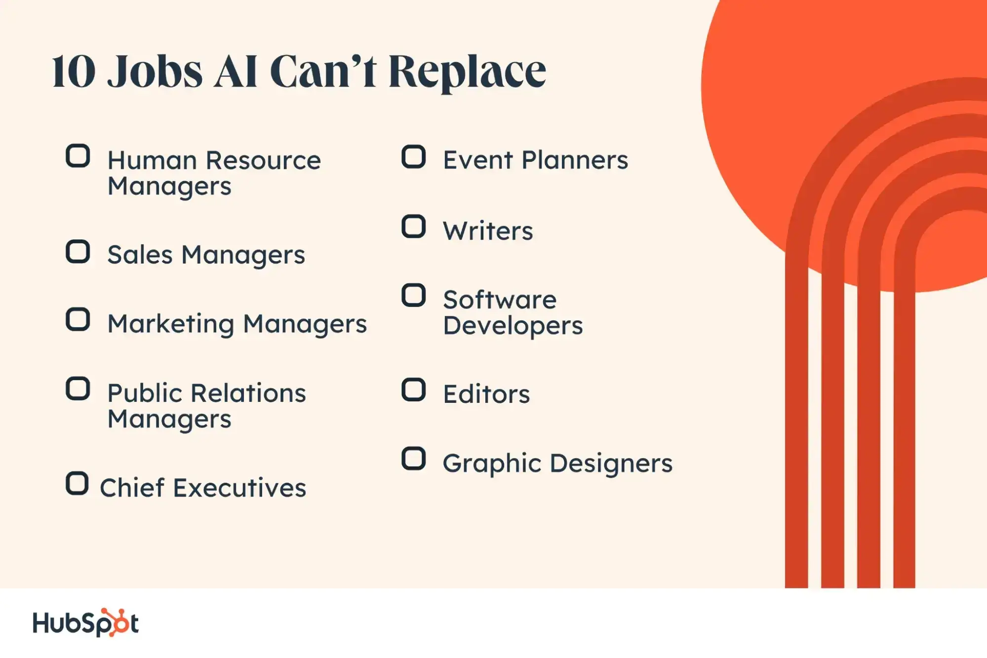 list of jobs ai will likely not replace