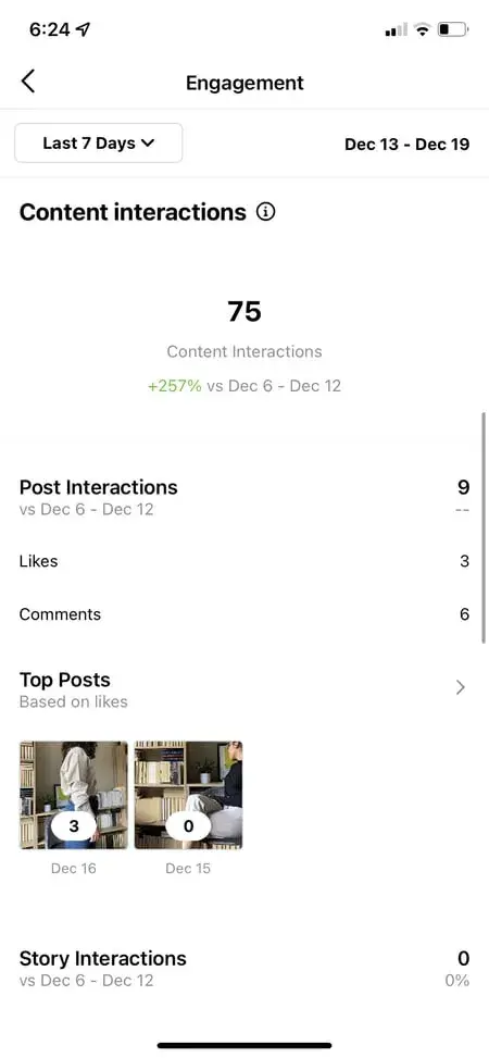 when to post on instagram - check top posts to examine data and analytics