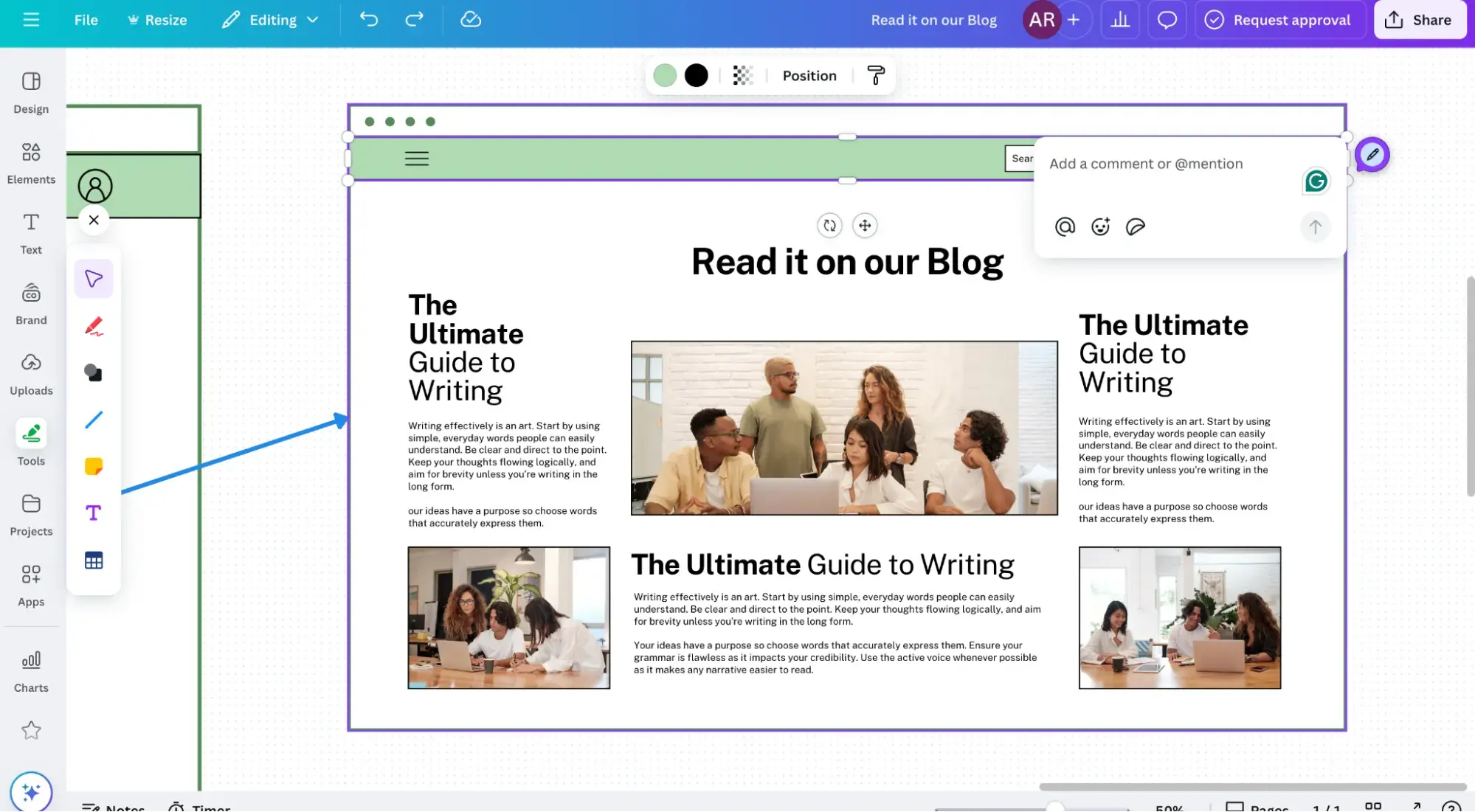 website wireframe template from canva