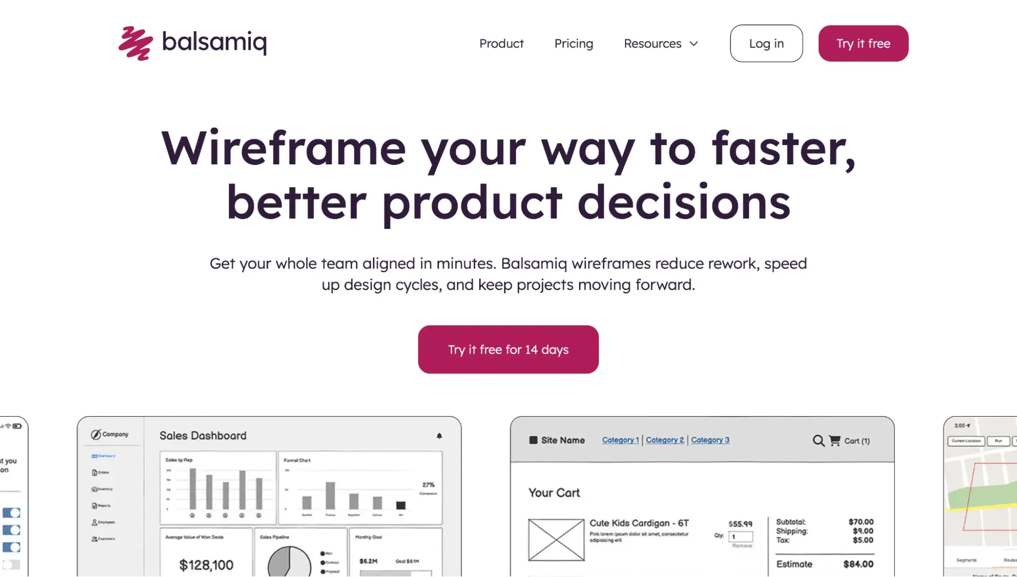 wireframing tools: balsamiq