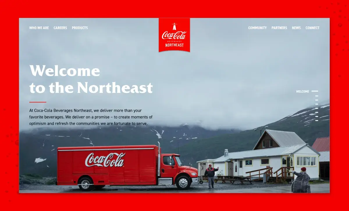 coke northeast website built on wix alternative content hub