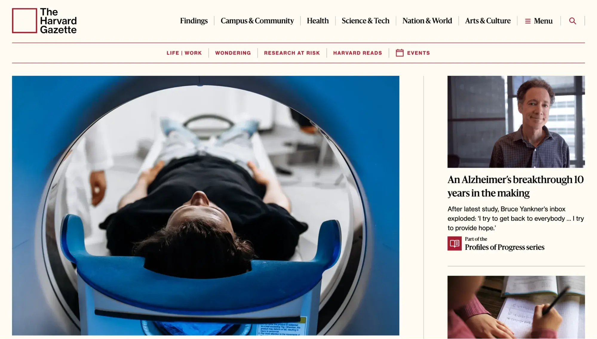 the harvard gazette website built on wix alternative, wordpress