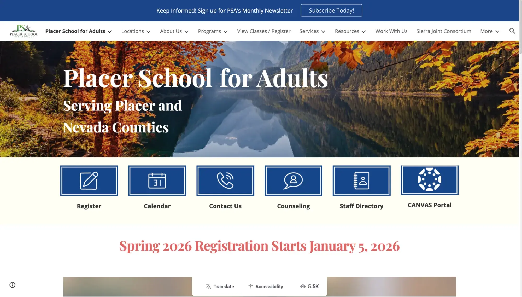 placer school for adults built on google sites