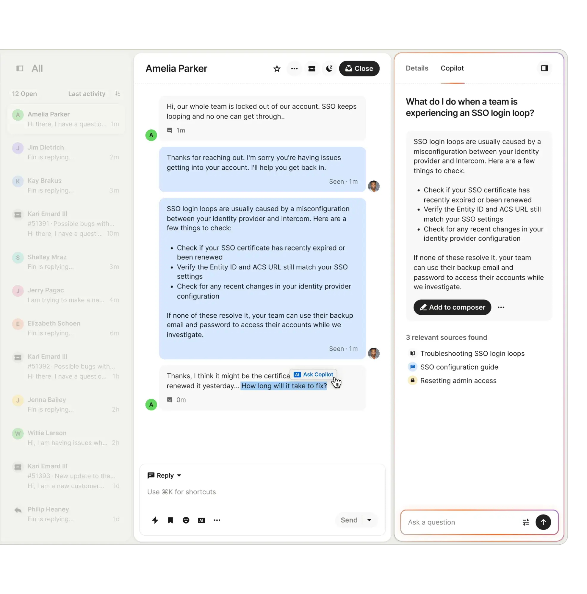 zendesk alternatives, Intercom