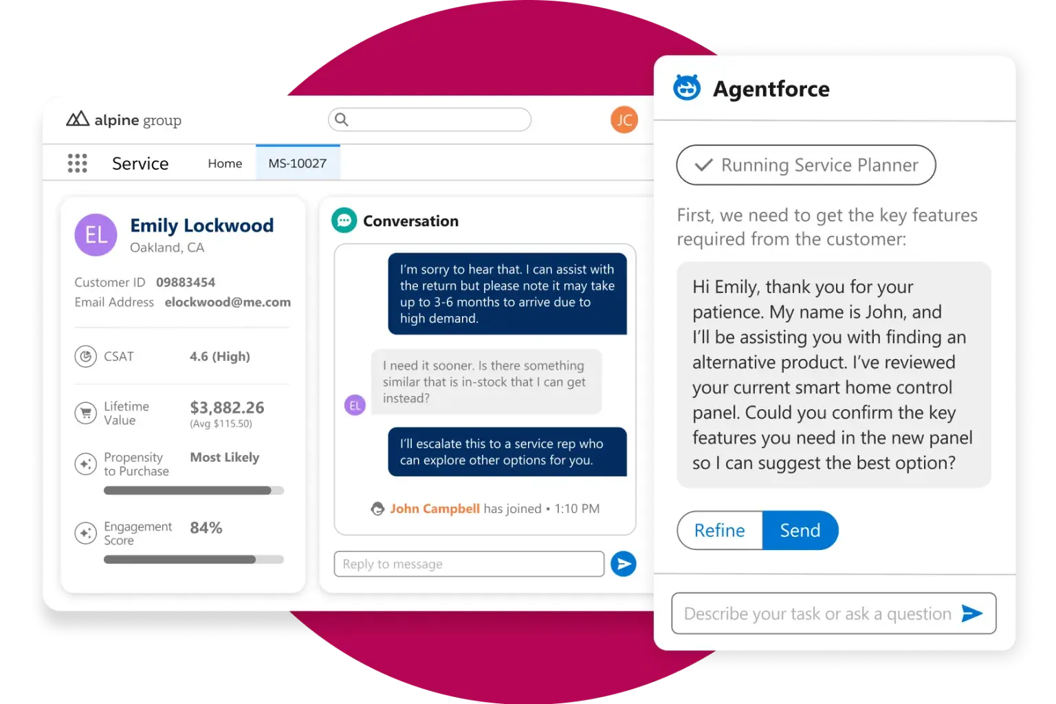 zendesk alternatives, Salesforce Agentforce Service